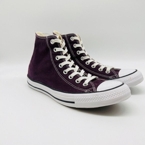 Converse All Star High Tops Womens 9.5 Mens 7.5  in Burgundy - Picture 1 of 14